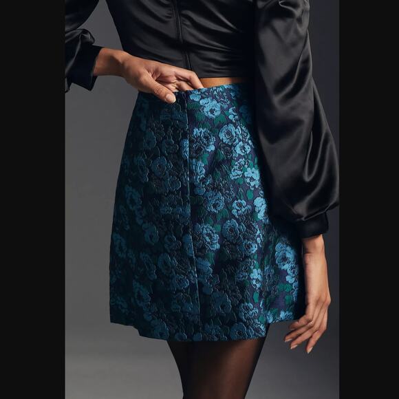 NWT Anthropologie Maeve Brocade Mini Skirt - Size 4 - Picture 3 of 5